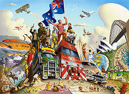 Jim's Classic '100 Aussie Icons'- 4.5mm Wooden Jigsaw Puzzle.