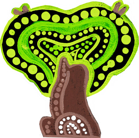 Kevin's, Aussie Boab - 'Tree Of Life' - Shaped Puzzle, View C. 4.5mm thick wooden jigsaw puzzle.