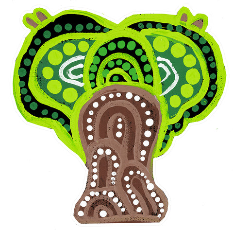 Kevin's, Aussie Boab - 'Tree Of Life' - Shaped Puzzle, View D. 4.5mm thick wooden jigsaw puzzle.