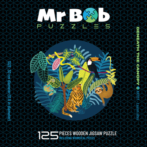 Beneath the Canopy- Round Puzzle -4.5mm Wooden Jigsaw Puzzle