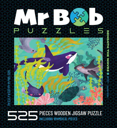 Beneath the Waves - 4.5mm Thick Wooden Jigsaw Puzzle