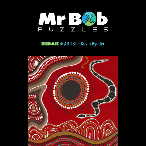 Kevin's, Noongar Six Seasons - 'Birak; - 4.5mm Wooden Jigsaw Puzzle