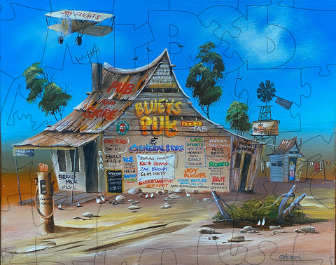 Rod's, 'Blueys Pub'- 4.5mm Wooden Jigsaw Puzzle