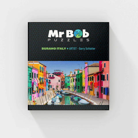 Burano, Italy - 4.5mm Wooden Jigsaw Puzzle