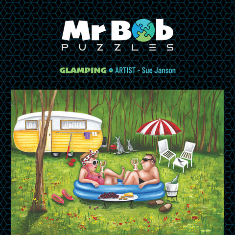 Sue's, 'Glamping' - 4.5mm Wooden Jigsaw Puzzles