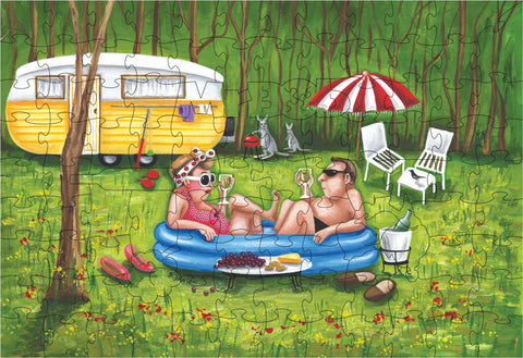 Sue's, 'Glamping' - 4.5mm Wooden Jigsaw Puzzles