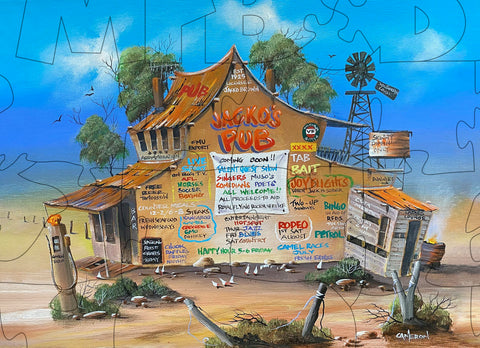 Jackos Pub - 4.5mm Wooden Jigsaw Puzzle