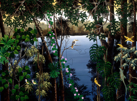 Kookaburra At The Lake- 4.5mm Thick Wooden Jigsaw Puzzle