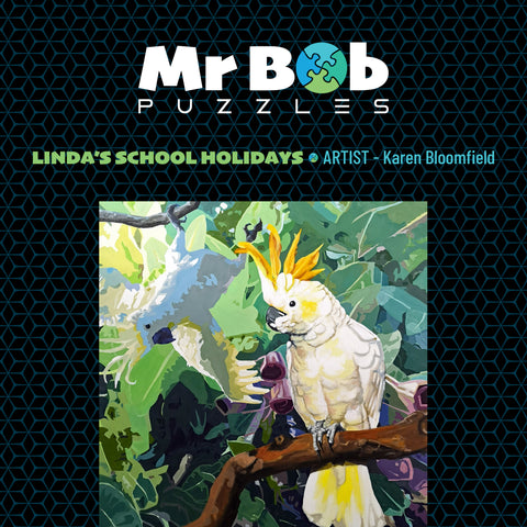 Linda's School Holidays - 4.5mm Thick Wooden Jigsaw Puzzle