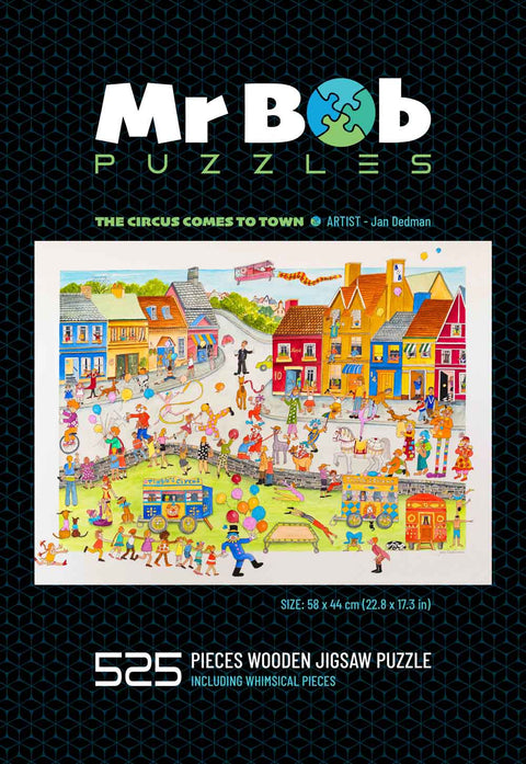 Jan's, 'Circus Comes To Town' -4.5mm Wooden Jigsaw Puzzle