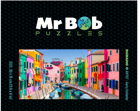 Burano, Italy - 4.5mm Wooden Jigsaw Puzzle
