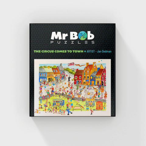 Jan's, 'Circus Comes To Town' -4.5mm Wooden Jigsaw Puzzle