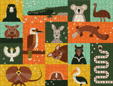 Liam's Aussie Fauna - 4.5mm Wooden Jigsaw Puzzle