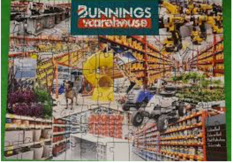 Bunnings warehouse custom puzzle for staff Christmas gifts