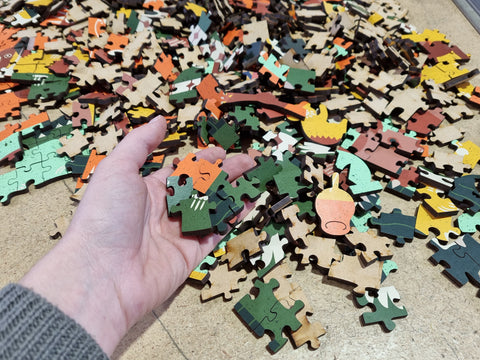 Liam's Aussie Fauna - 4.5mm Thick Wooden Jigsaw Puzzle