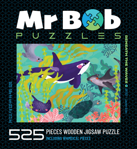 Beneath the Waves - 4.5mm Thick  Wooden Jigsaw Puzzle