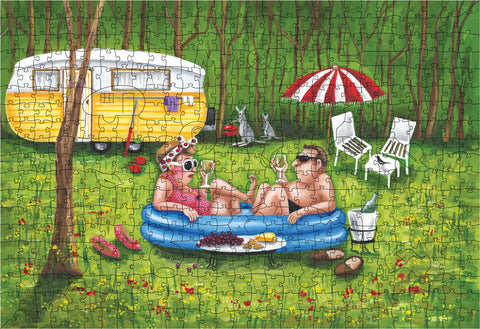 Sue's, 'Glamping' - 4.5mm Wooden Jigsaw Puzzles