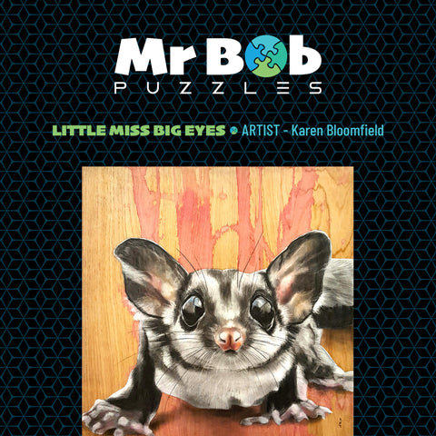 Little Miss Big Eyes - 4.5mm  Thick Wooden Jigsaw Puzzles