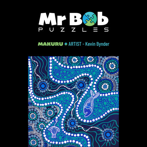 Kevin's, Noongar Six Seasons - 'Makuru' - 4.5mm Wooden Jigsaw Puzzle