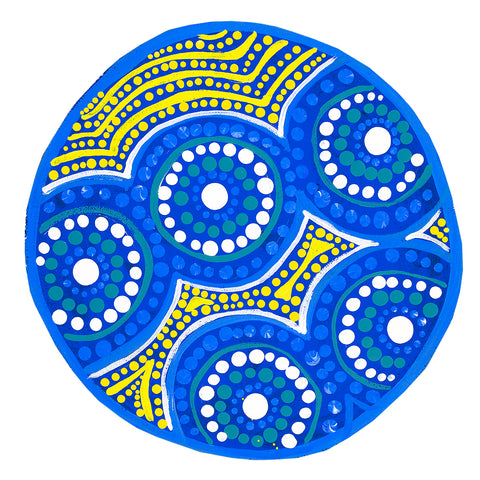 Kevin's, 'Spirit Of Australia Sea' - Round Puzzle - 17cm Diameter, 4.5mm thick