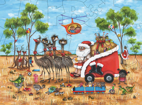 Sue's, 'Ruby The Red Beaked Emu' - 4.5mm MINI Wooden Jigsaw Puzzle