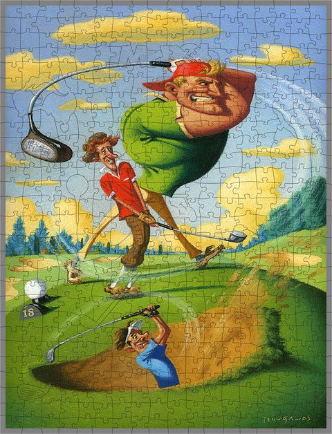 Golf Is Fun!- 4.5 mm Thick Wooden Jigsaw Puzzle